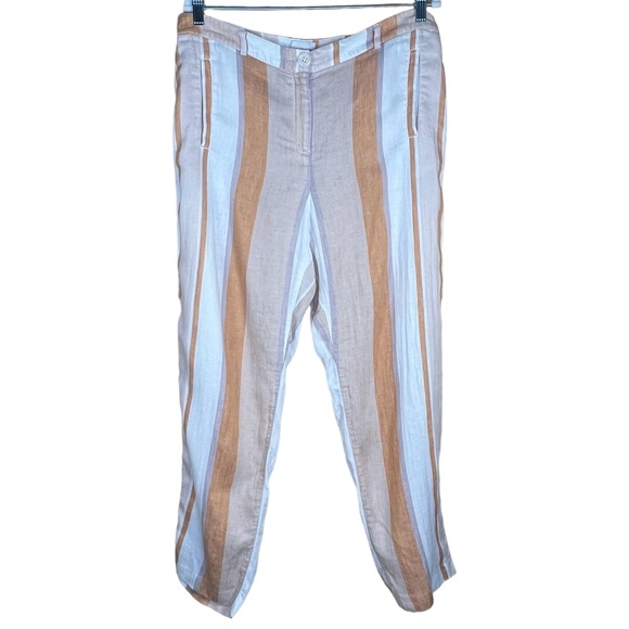 Chico's Pants - Chico’s Women’s Linen Blend Striped Lightweight Pants Chico’s 2 = US L/1…